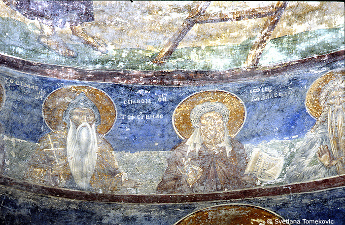 Fresco, showing Simon Neu...(?) and John of Damascus