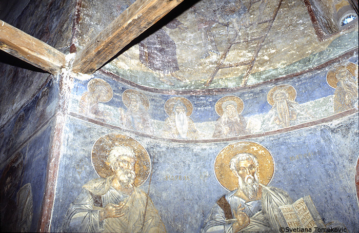 Fresco, showing Marie to Morcaire (Macarius?)