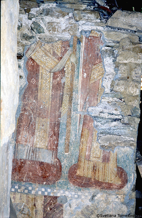 Fresco, west wall, royal couple