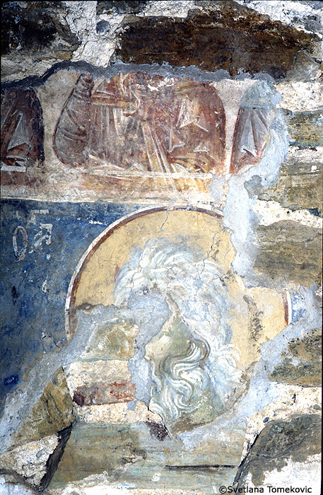 Fresco, west wall, unknown saint