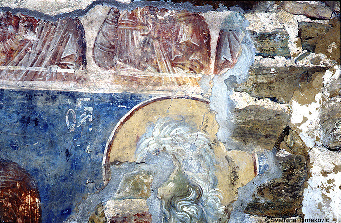 Fresco, west wall, unknown saint