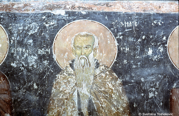 Fresco, south wall, showing Basil the Great