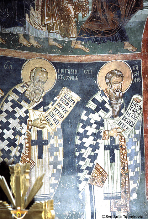 Fresco, north side of the bema, showing bishops