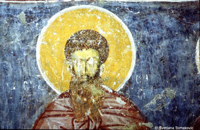 Fresco, nave, south conch, showing Sabas