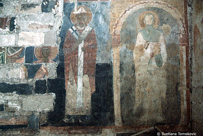 Fresco, south wall, fragments