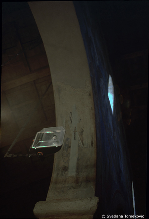 Fresco, first arch, south, west side of intrados