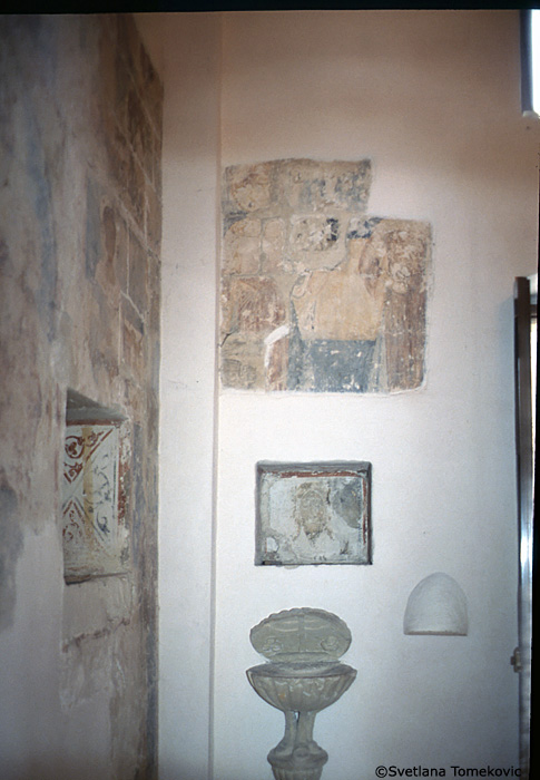 Fresco, west wall, to the left of the door