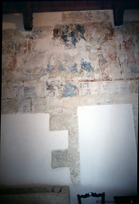 Fresco, north wall, west end
