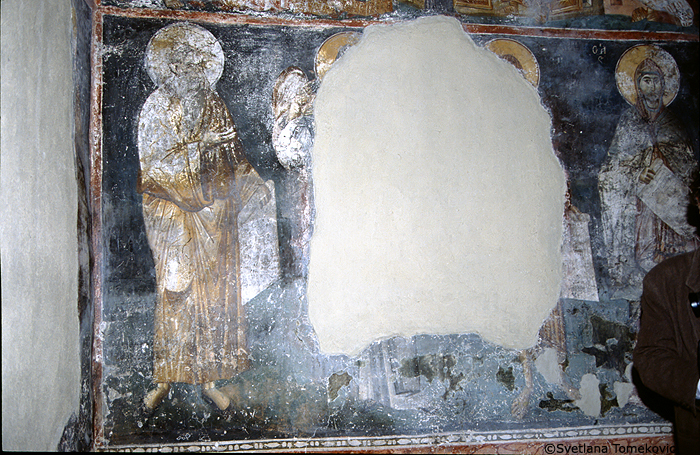 Fresco, wall, north