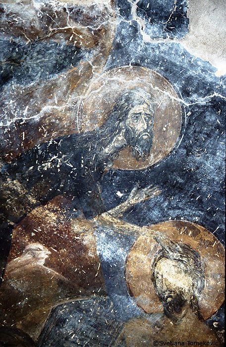 Fresco, Christ: Baptism, detail