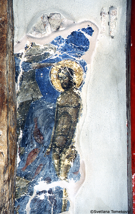 Fresco, possibly Christ: Baptism