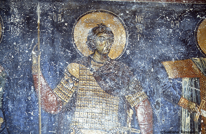 Fresco showing Nestor