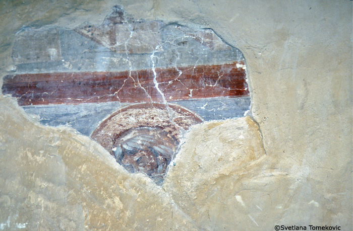 Fresco, chapel, northwest, Pachomius (?)