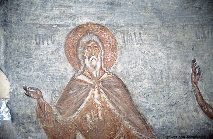 Fresco, dome, Elias (?)