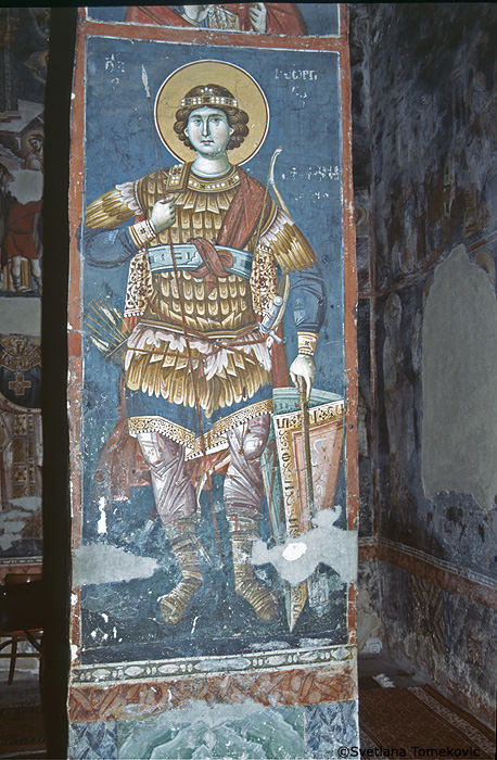 Fresco, possibly showing George