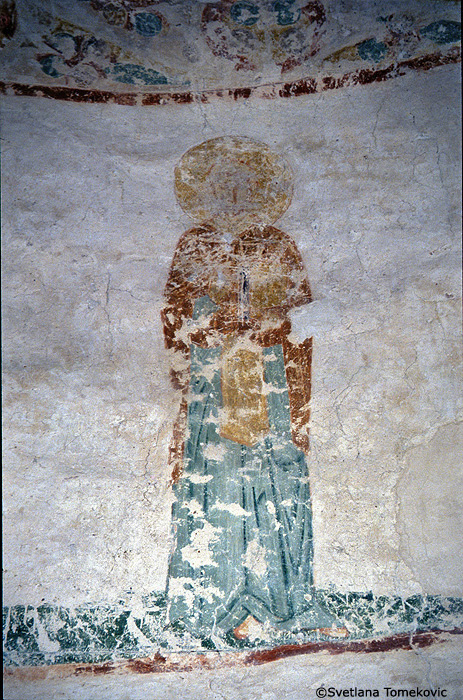 Fresco, monk (no. 10) or possibly Stephen