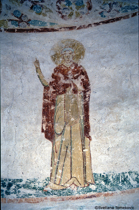 Fresco, monk (no. 9)