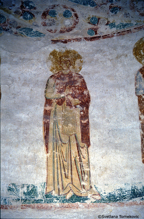 Fresco, monk (no. 7)