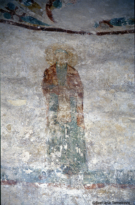 Fresco, monk, possibly Euthymius