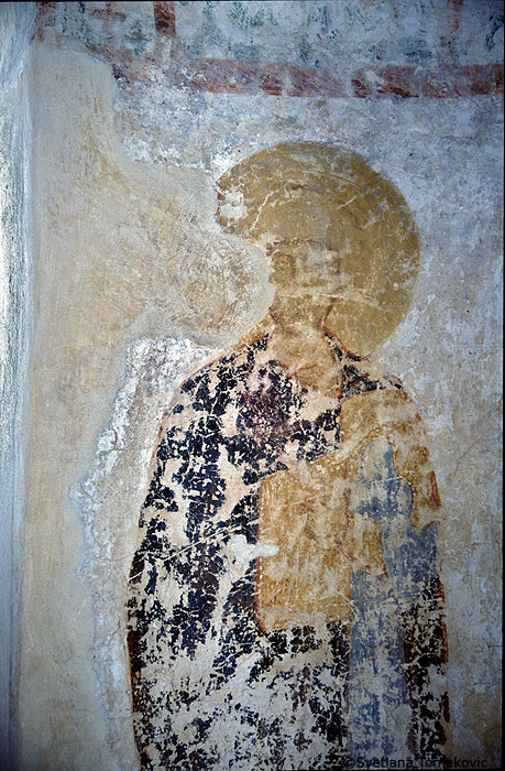 Fresco, showing Saint George ?