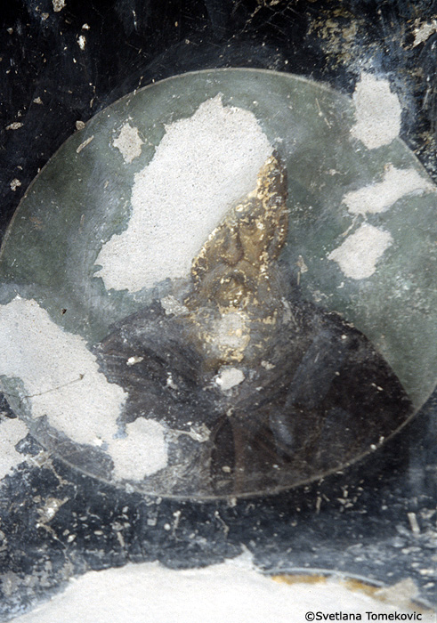 Fresco, north gallery, saint, Theodore