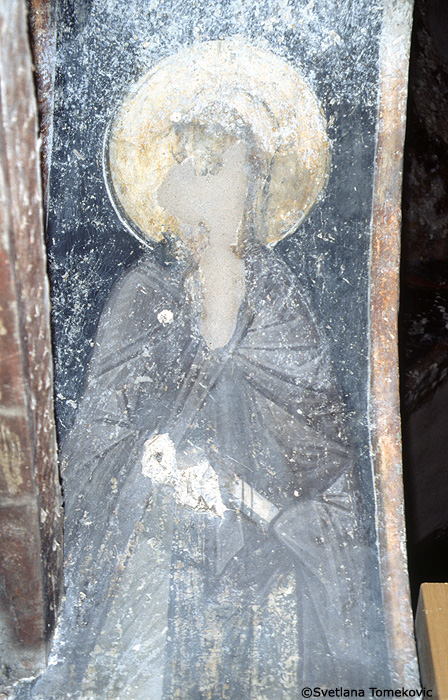 Fresco, north gallery, Monk