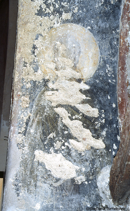 Fresco, north gallery, Monk