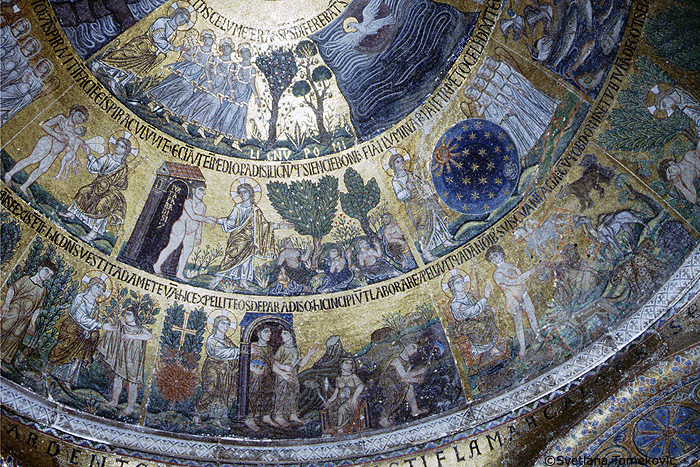 Mosaic, narthex, south dome, detail