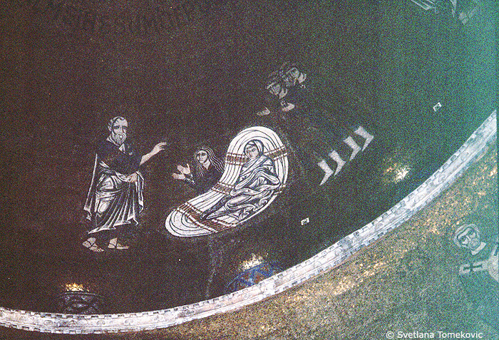 Mosaic, dome, north, detail