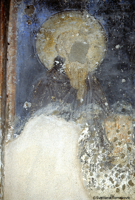 Fresco, narthex, saint, Zosimus