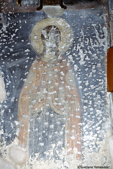 Fresco, north gallery, saint
