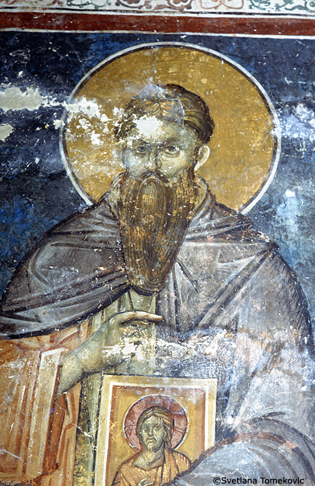 Fresco, narthex, possibly showing Stephen