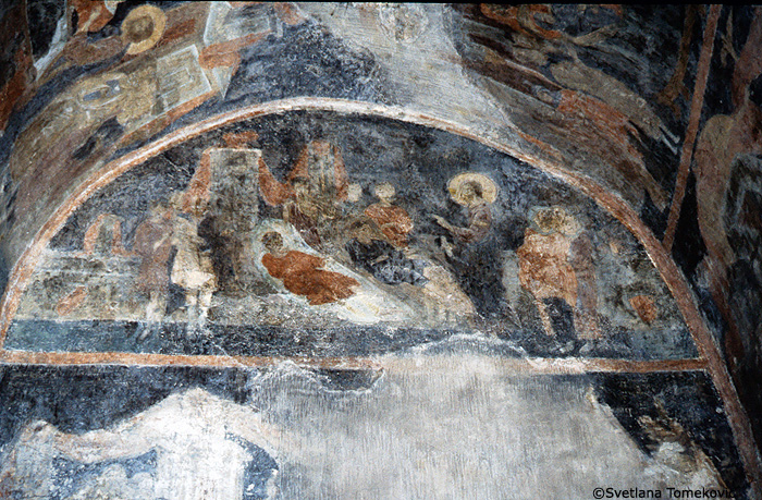 Fresco, prothesis, apse