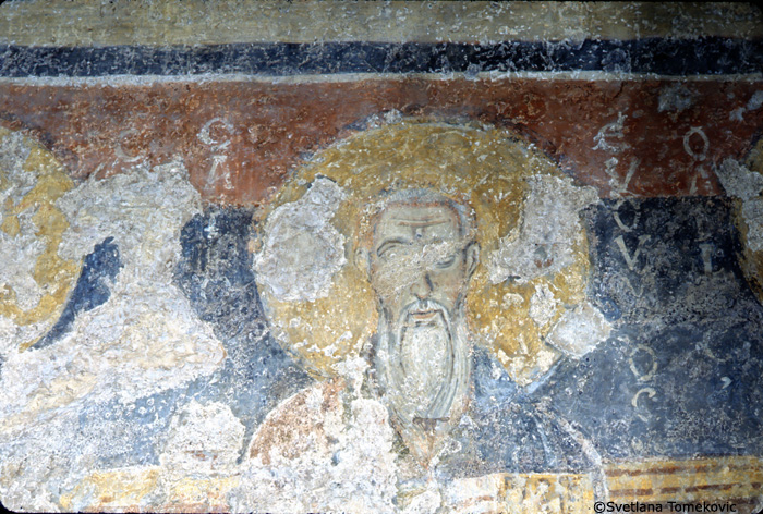 Fresco, North wall, showing Euthymius