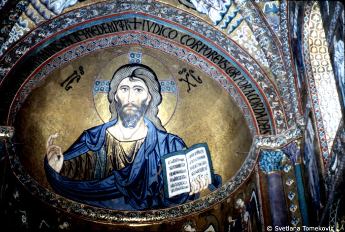 Mosaic, sanctuary, apse, semidome, showing Christ Pantocrator