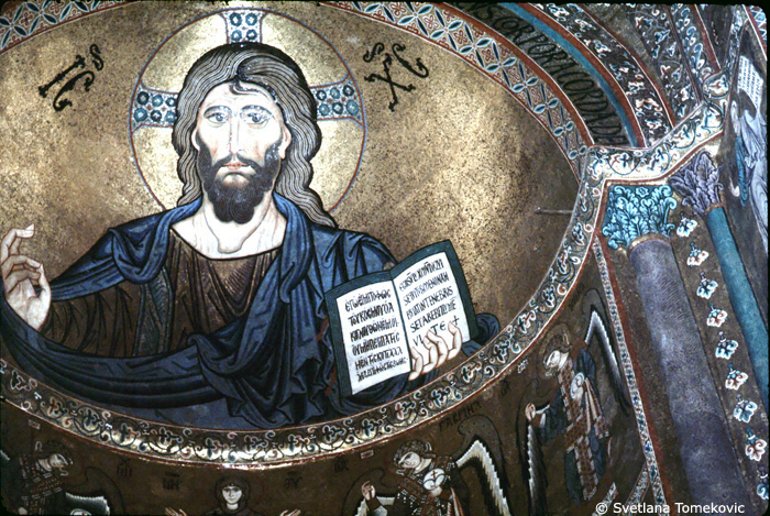 Mosaic, sanctuary, apse, semidome, showing Christ Pantocrator