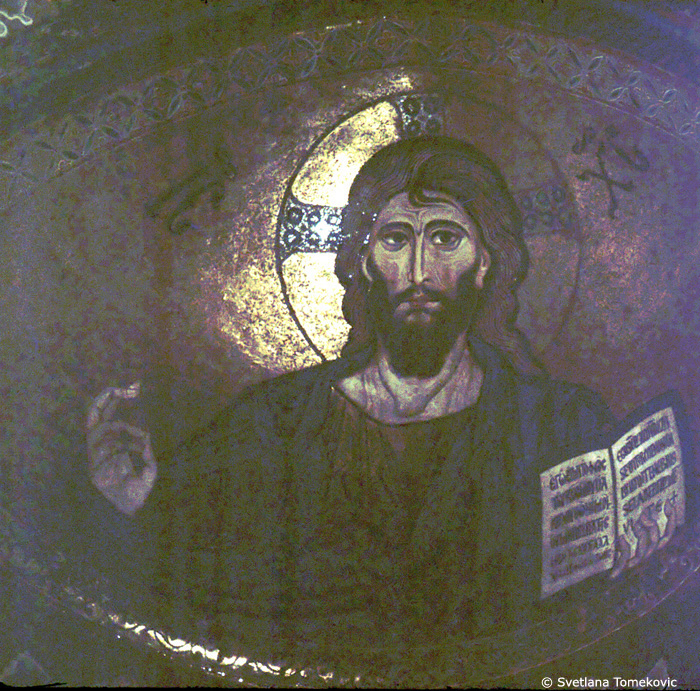 Mosaic, sanctuary, apse, semidome, showing Christ Pantocrator