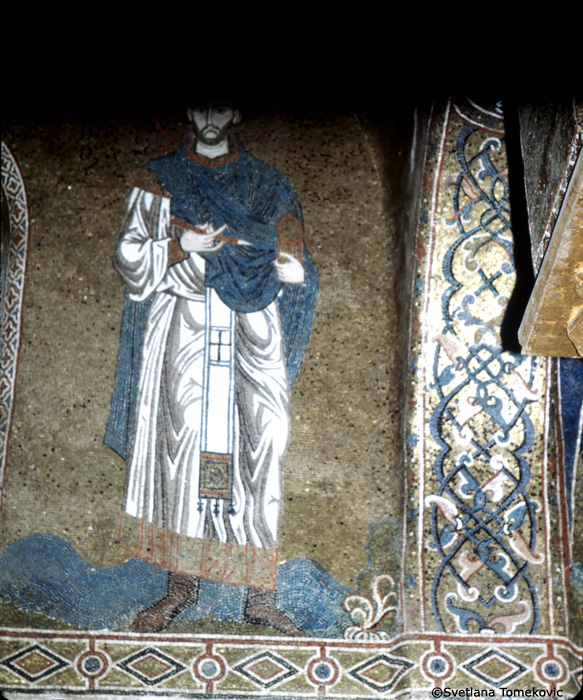 Mosaic, Interior, showing Saint, John 