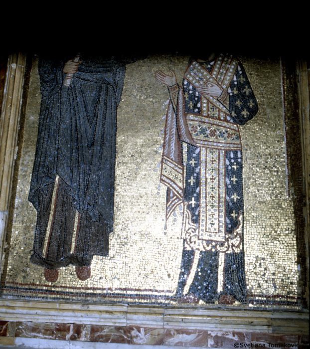 Mosaic, Interior, showing Coronation, Roger of Sicily