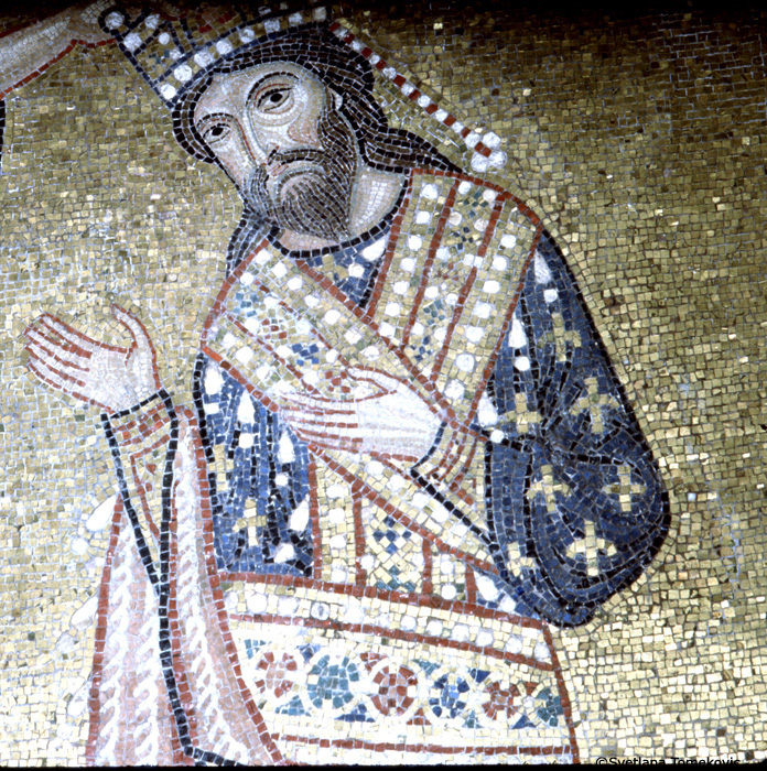 Mosaic, Interior, showing Roger of Sicily