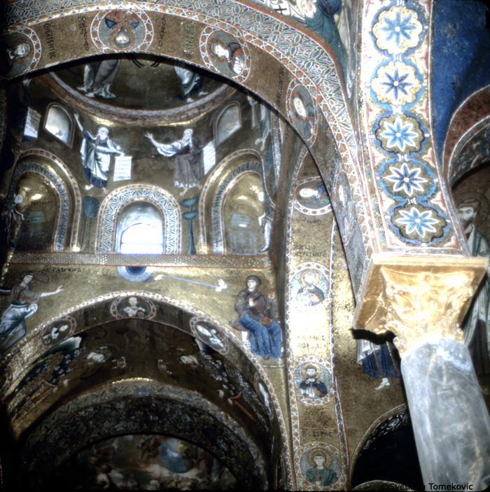 Mosaic, Interior, showing Virgin Mary, Annunciation