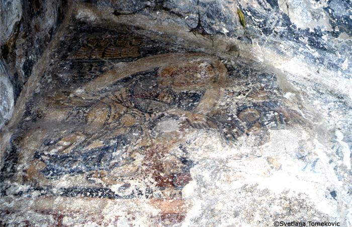 Fresco, showing Christ: Harrowing of Hell