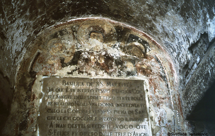 Fresco, Arcade, North entrance 