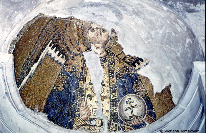 Mosaic, showing Archangel Gabriel