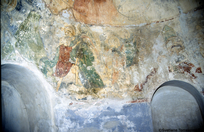 Fresco.  Diaconicon, scenes 3-4. May 1993.
