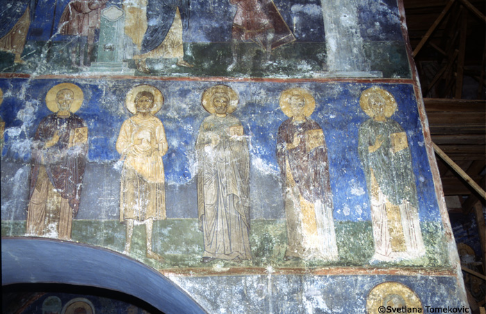 Fresco.  South arm, west wall, 21-25. May 1993.