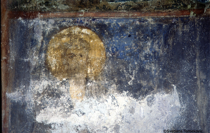 Fresco.  South arm, south wall, Moire (?) 11. May 1993.