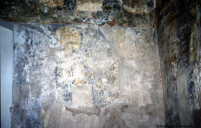 Fresco.  North arm, north wall, 2 sts. (7). May 1993.