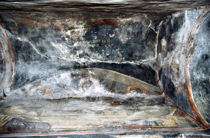 Fresco, prothesis, vault toward the east