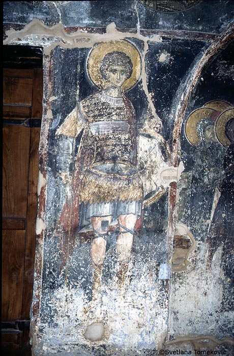 Fresco showing George of Cappadocia